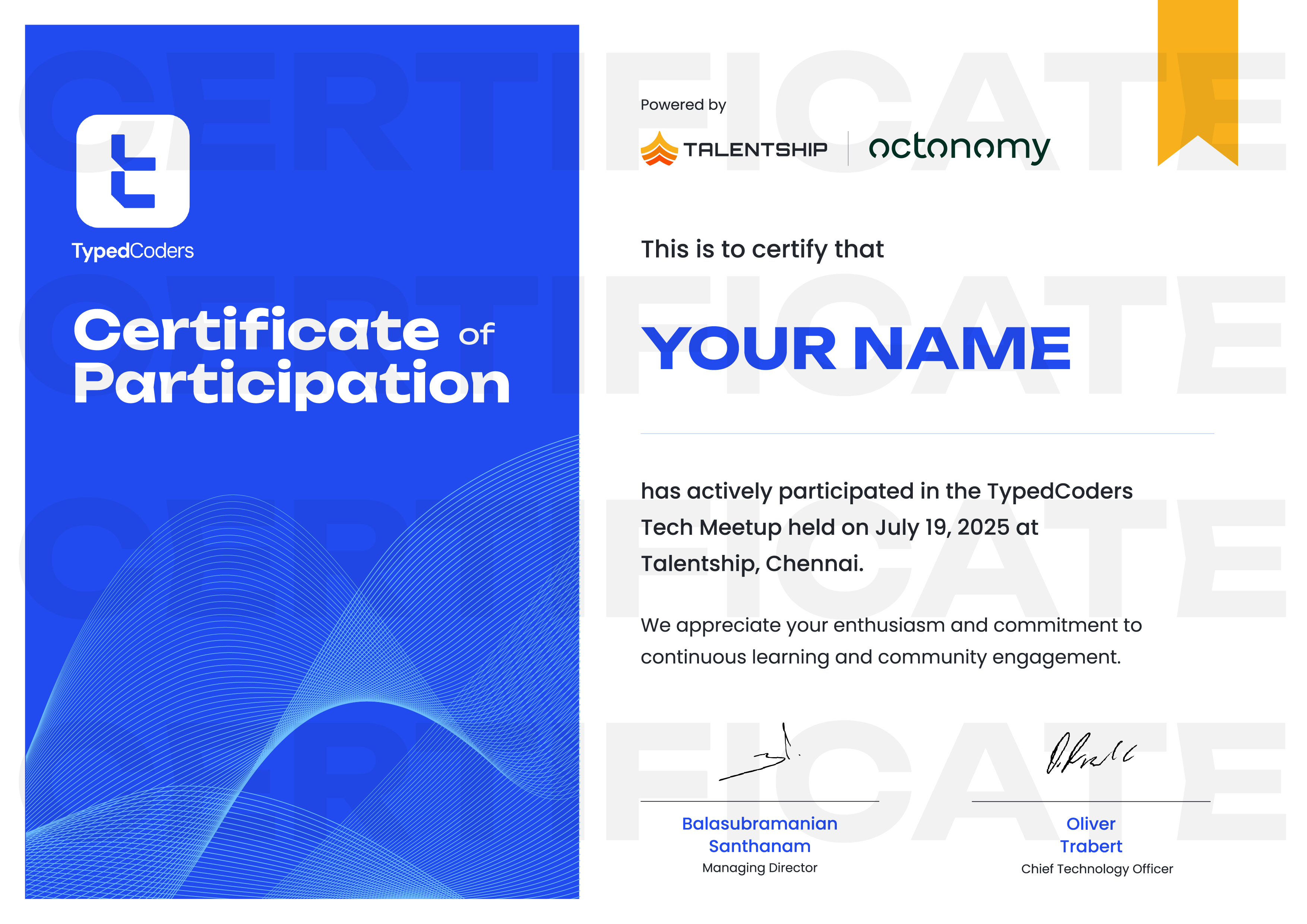 Certificate Template